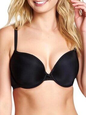 NEW Cleo By Panache KOKO Size 32 FF Black Lightly Lined Plunge Underwire 9176